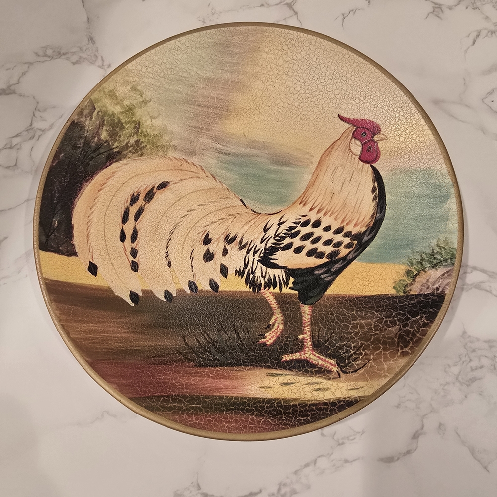 Toyo Trading Co. Raymond Waites Collectible Rooster Themed Plate